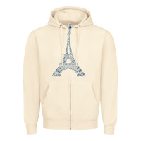 Sandshell eiffel tower with diamonds the parisian french love sign t shirt Zipper Hoodie - linhVisuals