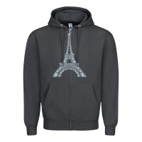 Smoke eiffel tower with diamonds the parisian french love sign t shirt Zipper Hoodie - linhVisuals