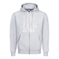 Heather Grey fate whispers to warrior i am the storm quote gritty fighter t shirt Zipper Hoodie - linhVisuals