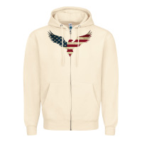 Sandshell bald eagle  america Zipper Hoodie - linhVisuals