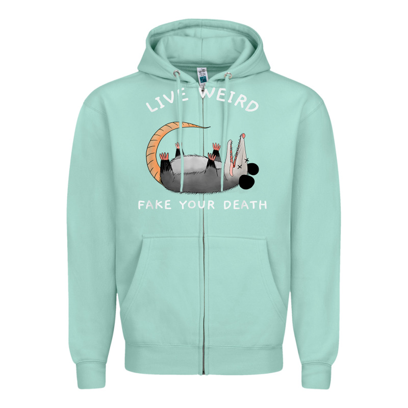 Funny Opossum Possum Tee Live Weird Fake Your Death T Shirt Zipper Hoodie by linhVisuals | Teevron