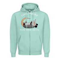Seafoam funny opossum possum tee live weird fake your death t shirt Zipper Hoodie - linhVisuals