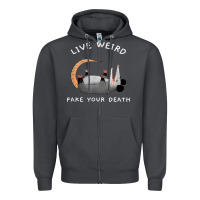 Smoke funny opossum possum tee live weird fake your death t shirt Zipper Hoodie - linhVisuals