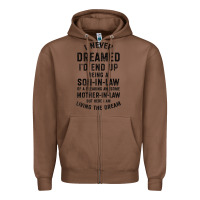 Chestnut mens i never dreamed i'd end up being a son in law funny gift t shirt Zipper Hoodie - linhVisuals