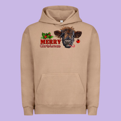 Merry Christmas Calf Urban Hoodie Designed By Ranaportraitstore