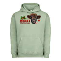 Pigment Oil Green Merry Christmas Calf Urban Hoodie - RanaPortraitStore