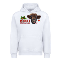 White Merry Christmas Calf Urban Hoodie - RanaPortraitStore