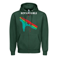 Sports Green boys like girls [tb] Zipper Hoodie - linhVisuals