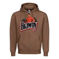 Chestnut brawny paper towel guy Zipper Hoodie - linhVisuals