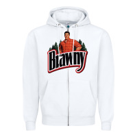 White brawny paper towel guy Zipper Hoodie - linhVisuals