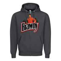 Smoke brawny paper towel guy Zipper Hoodie - linhVisuals
