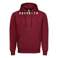 Burgundy brooklyn [tb] Zipper Hoodie - linhVisuals