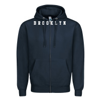 Navy brooklyn [tb] Zipper Hoodie - linhVisuals