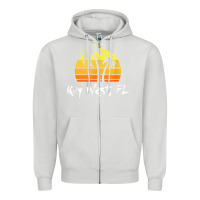 Dove Grey retro key west t shirt florida beach shirt Zipper Hoodie - linhVisuals