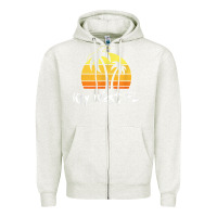 Oatmeal Heather retro key west t shirt florida beach shirt Zipper Hoodie - linhVisuals