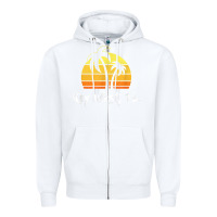 White retro key west t shirt florida beach shirt Zipper Hoodie - linhVisuals