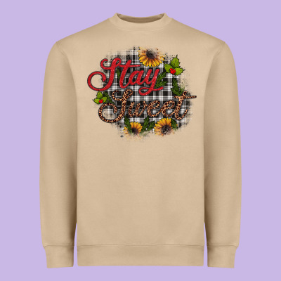 Stay Sweet Heavyweight Sweatshirt Designed By Jahusdesignshop