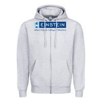Heather Grey albert einstein college of medicine Zipper Hoodie - linhVisuals