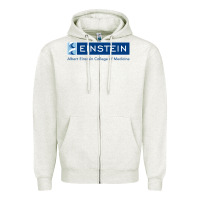 Oatmeal Heather albert einstein college of medicine Zipper Hoodie - linhVisuals