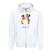 White free throws or bows basketball baby gender reveal t shirt Zipper Hoodie - linhVisuals