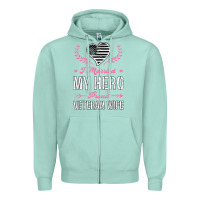 Seafoam i married my hero proud veteran wife usa military husband t shirt Zipper Hoodie - linhVisuals