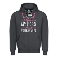 Smoke i married my hero proud veteran wife usa military husband t shirt Zipper Hoodie - linhVisuals