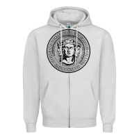 Dove Grey city college of new york seal Zipper Hoodie - linhVisuals