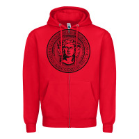 Red city college of new york seal Zipper Hoodie - linhVisuals