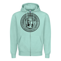 Seafoam city college of new york seal Zipper Hoodie - linhVisuals