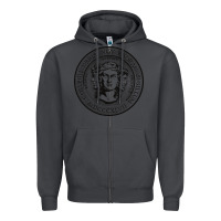 Smoke city college of new york seal Zipper Hoodie - linhVisuals
