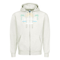 Oatmeal Heather sanibel island retro style florida t shirt Zipper Hoodie - linhVisuals