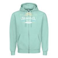 Seafoam sanibel island retro style florida t shirt Zipper Hoodie - linhVisuals