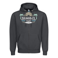 Smoke sanibel island retro style florida t shirt Zipper Hoodie - linhVisuals