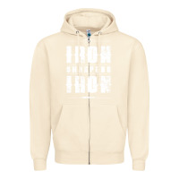Sandshell iron sharpens iron proverbs christian bible verse religious pullover h Zipper Hoodie - linhVisuals