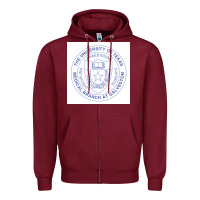 Burgundy utmb seal Zipper Hoodie - linhVisuals