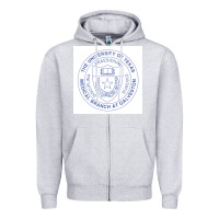 Heather Grey utmb seal Zipper Hoodie - linhVisuals