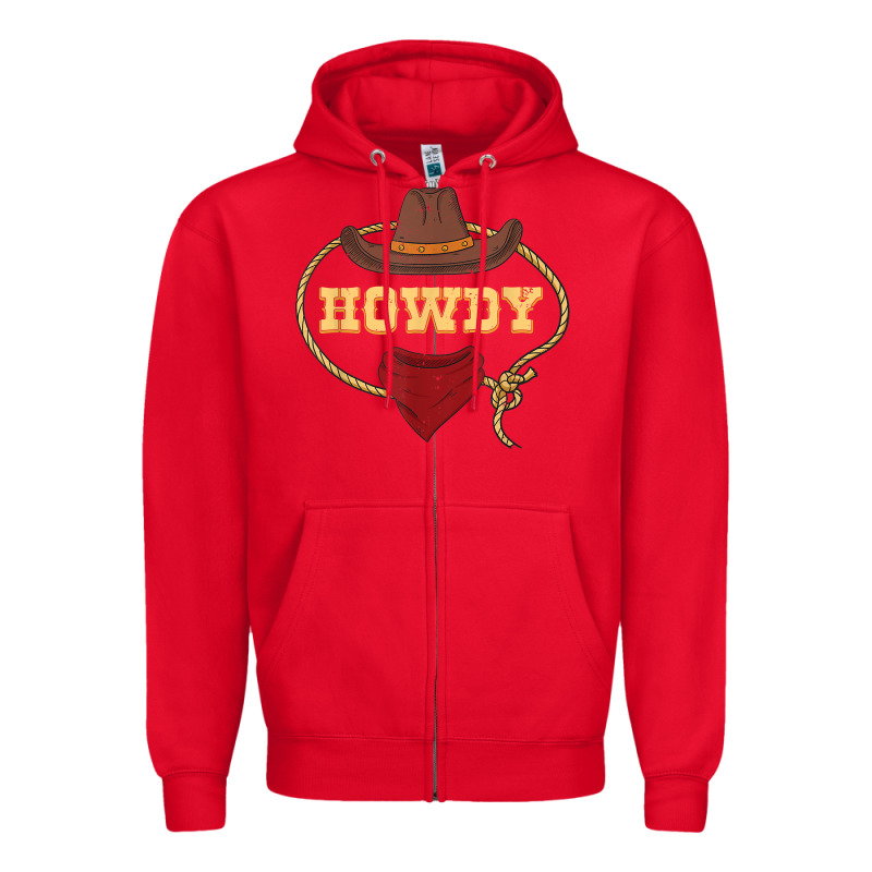 Howdy Shirt Western Rodeo Country Cowboy Texan T Shirt Zipper Hoodie by linhVisuals | Teevron