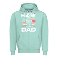Seafoam my favorite marine calls me dad t  shirt father's day flag my favorite Zipper Hoodie - linhVisuals
