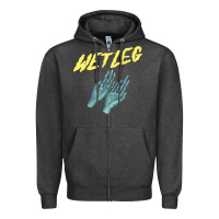 Charcoal Heather wetleg merch Zipper Hoodie - linhVisuals