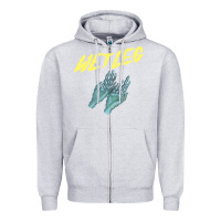 Heather Grey wetleg merch Zipper Hoodie - linhVisuals