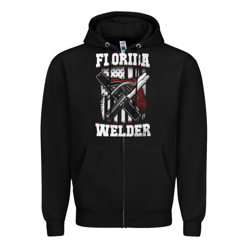 Welding Longsleeves T Shirt Florida Fl American Welder Gifts Zipper Hoodie by linhVisuals | Teevron