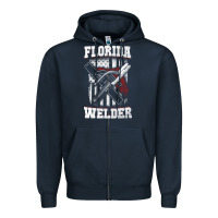 Navy welding longsleeves t shirt florida fl american welder gifts Zipper Hoodie - linhVisuals
