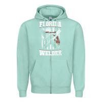 Seafoam welding longsleeves t shirt florida fl american welder gifts Zipper Hoodie - linhVisuals