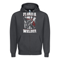 Smoke welding longsleeves t shirt florida fl american welder gifts Zipper Hoodie - linhVisuals