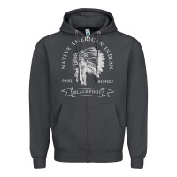 Smoke blackfoot tribe native american indian pride respect darker t shirt Zipper Hoodie - linhVisuals