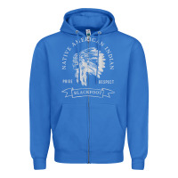 True Royal blackfoot tribe native american indian pride respect darker t shirt Zipper Hoodie - linhVisuals