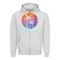 West Palm Beach Tropical T Shirt For Family Vacations Zipper Hoodie | Teevron