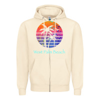 Sandshell west palm beach tropical t shirt for family vacations Zipper Hoodie - linhVisuals