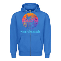 True Royal west palm beach tropical t shirt for family vacations Zipper Hoodie - linhVisuals