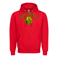 Red don bosco premium t shirt Zipper Hoodie - linhVisuals